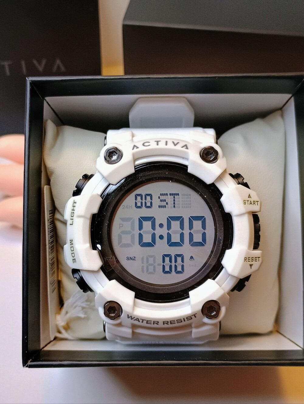ACTIVA White Digital Sport Watch Only Been Out Of Box To Photograph